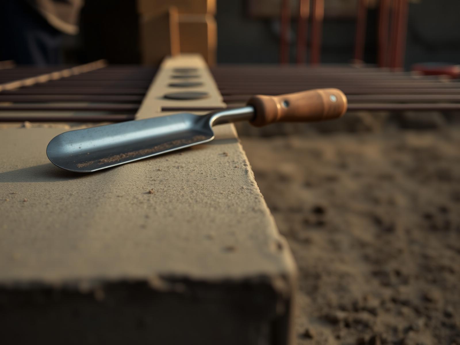 Craftsman detail on a construction site